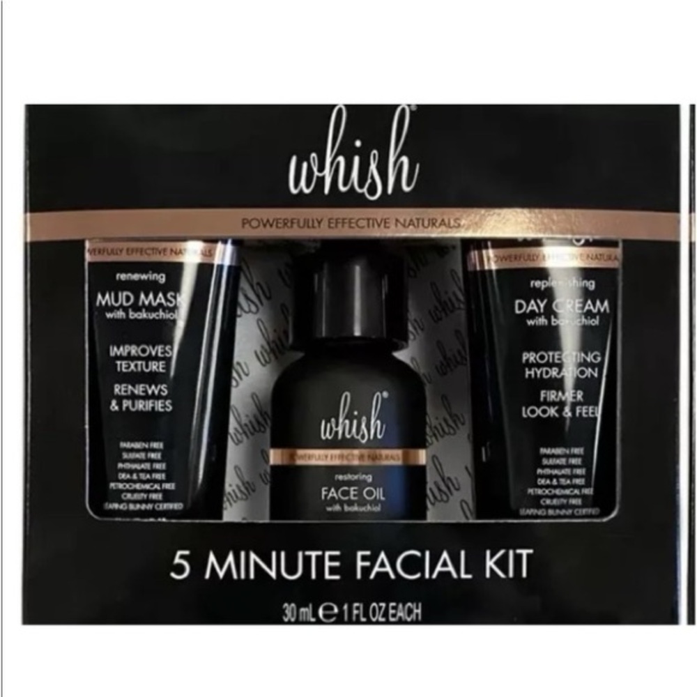 WHISH 5 MINUTE STORING FACIAL KIT (NEW WITH TAGS)